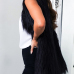  Faux Fur V Neck single breasted Regular Vests&Waistcoats