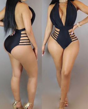 Ployester Solid One Pieces