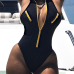 Polyester Solid One Pieces