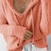  Euramerican Hooded Collar Long Sleeves Pink Cotton Shirts