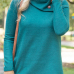  Trendy Long Sleeves Side Split Green Cotton Shirts