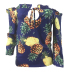 Stylish Long Sleeves Pineapple Printing Knitting Tops