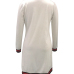  Euramerican Long Sleeves Striped White Polyester Long Cardigans