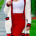  Euramerican Long Sleeves Striped White Polyester Long Cardigans