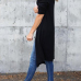  Leisure Long Sleeves Black Cotton Cardigans