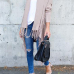  Leisure Tassel Design Khaki Cotton Cardigans