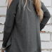  Simple Dew Shoulder Grey T-shirt