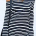 Seeking Off The Shoulder Striped T-shirt