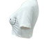 eisure Round Neck Short Sleeves Printed White Milk Fiber T-shirt