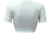 eisure Round Neck Short Sleeves Printed White Milk Fiber T-shirt