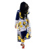 Best selling European and American sexy printed cardigan long-sleeved two-piece nightclub clothing #94962