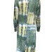 Euramerican Printed Green Milk Fiber Three-piece Shorts Set