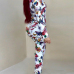 Euramerican Printed Polyester Two-piece Pants Set