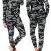 Leisure Round Neck Long Sleeves Camouflage Printed Cotton Two-Piece Pants Set