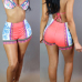 Sexy Halter Neck Lace-up High Waist Pink Two-piece Swimwear