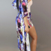 Trendy Half Sleeves Tie-dye Milk Fiber Two-piece Shorts Set(Without Lining)